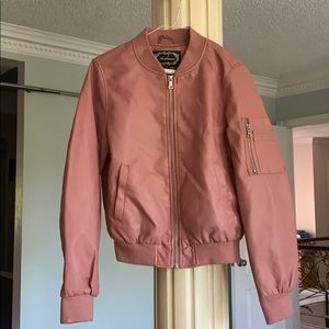 Mauve Pleather Jacket | SIZE S